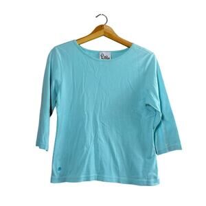 Vintage Lilly Pulitzer Blue Blouse M